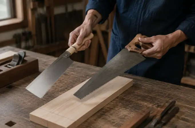 Japanese Pull Saw vs. Western Hand Saw